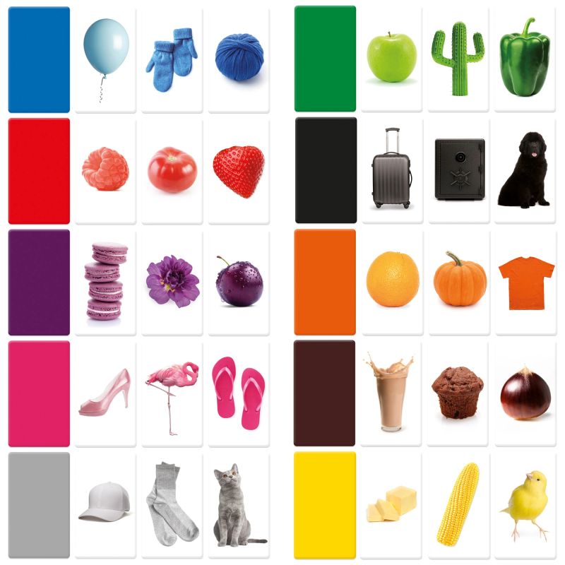 HEADU Maxi mācību kartītes Montessori krāsas