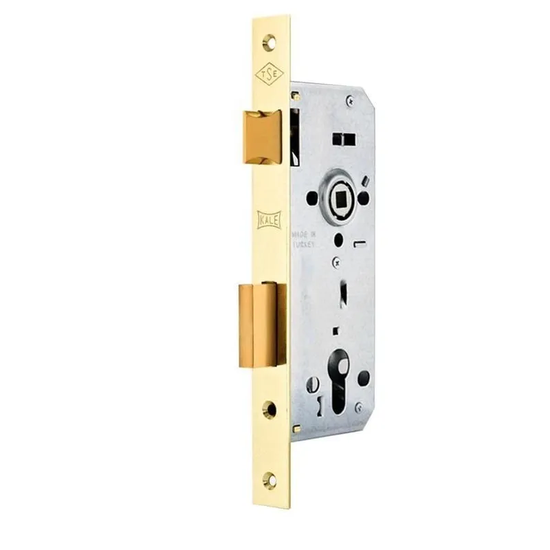 Iebūvējamā slēdzene 152-R45 3T. ārdurvīm, pārklāta ar misiņu