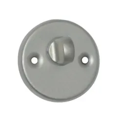 Toilet door turn lock t2 silver color