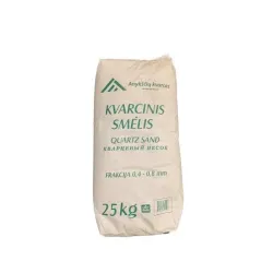 Kvarcinis smėlis baseinų filtrams. 25 kg