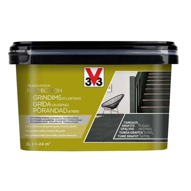 Grindų dažai Renovation Perfection Floor tamsaus grafito 2 l