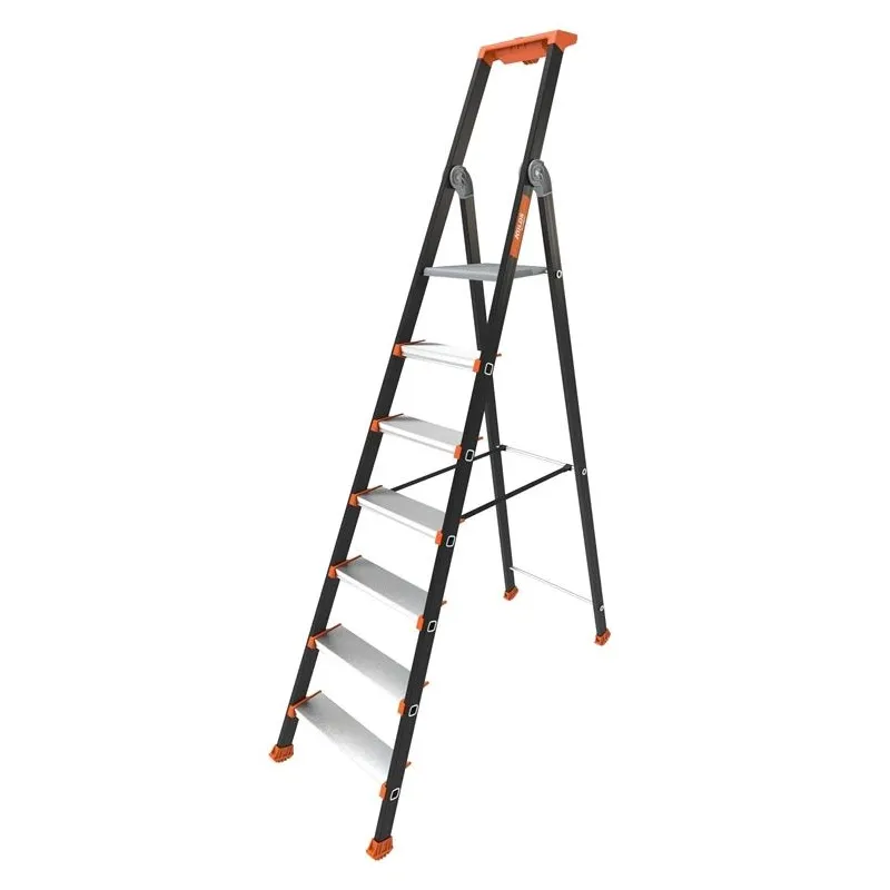 Alumīnija kāpnes tubesca kolos 7 līmeņi