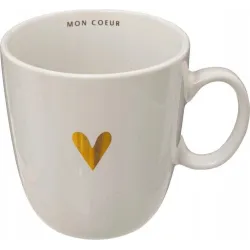 Mug 300ml golden heart