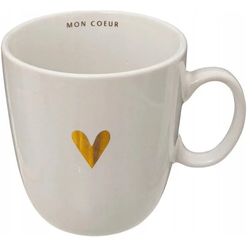 Mug 300ml golden heart