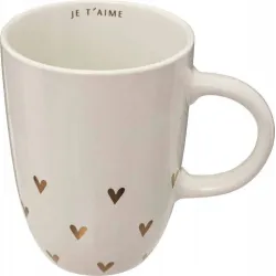 Krūzīte. zelta-balta. 0.440 l