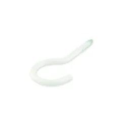 Bended hook 60x3.3x18x14 white- 4pcs