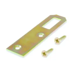 Cupboard fitting 18x22x1.00 yellow-8pcs