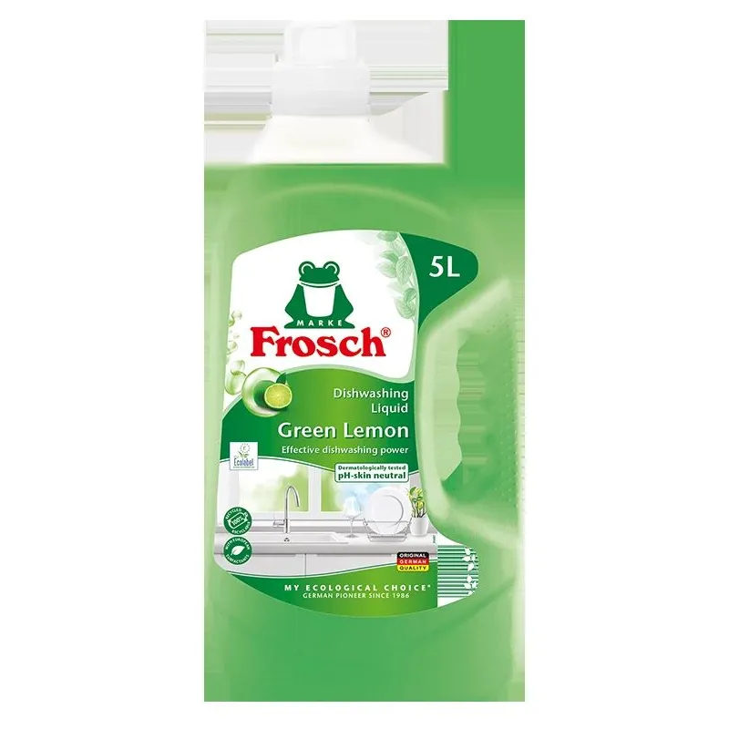 Trauku mazgāšanas līdzeklis FROSCH, citronu aromāts, 5000 ml