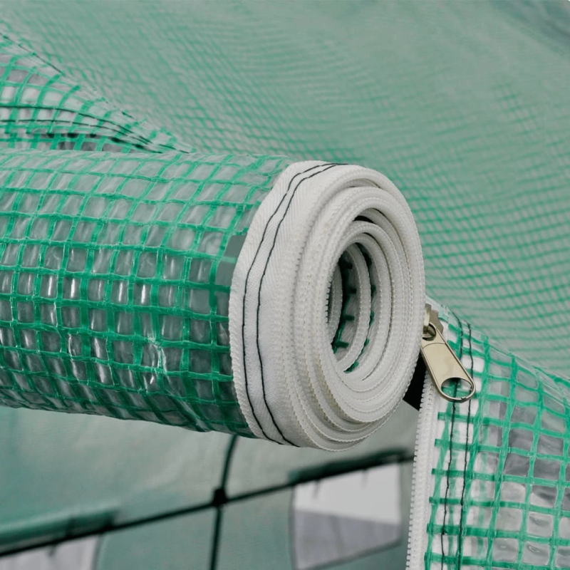 vidaXL siltumnīca, tērauda rāmis, polietilēns, 18 m², pārvietojama