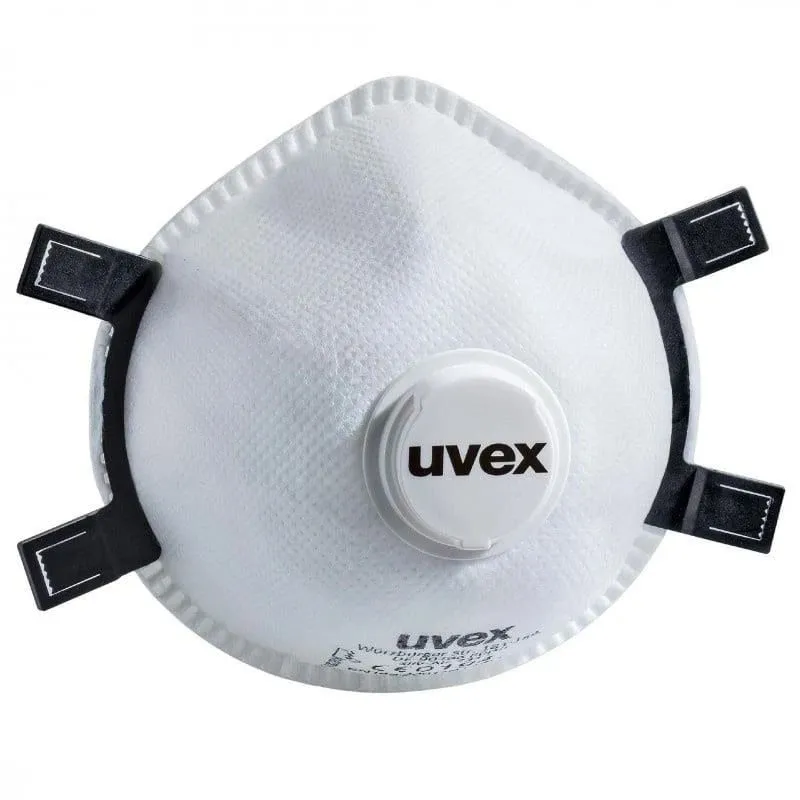Respirators. ar vārstu Uvex. balta. Universāls
