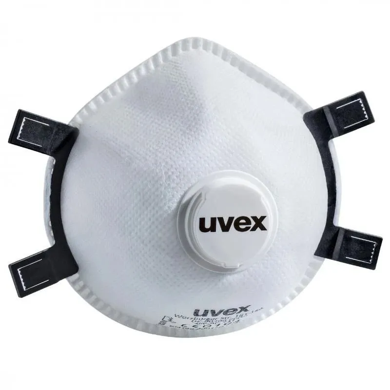 Respirators. ar vārstu Uvex. balta. Universāls