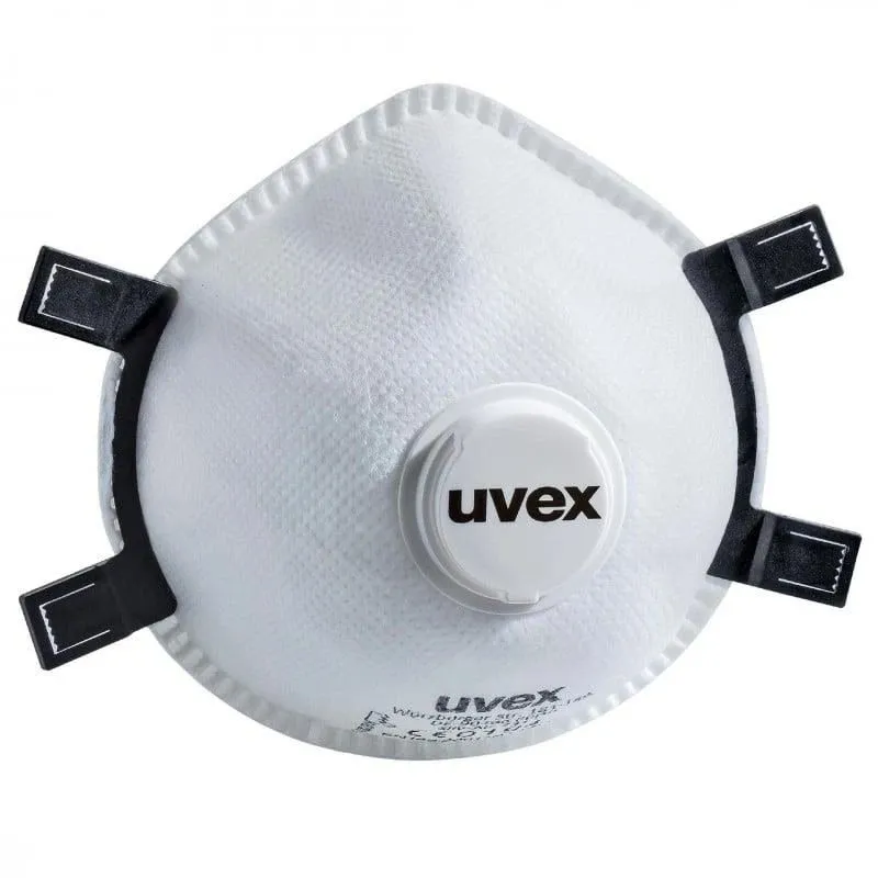 Respirators. ar vārstu Uvex. balta. Universāls