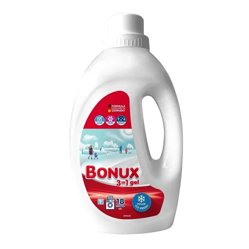 Šķidrs mazgāšanas līdzeklis Bonux Polar Ice Fresh. 0.9 l