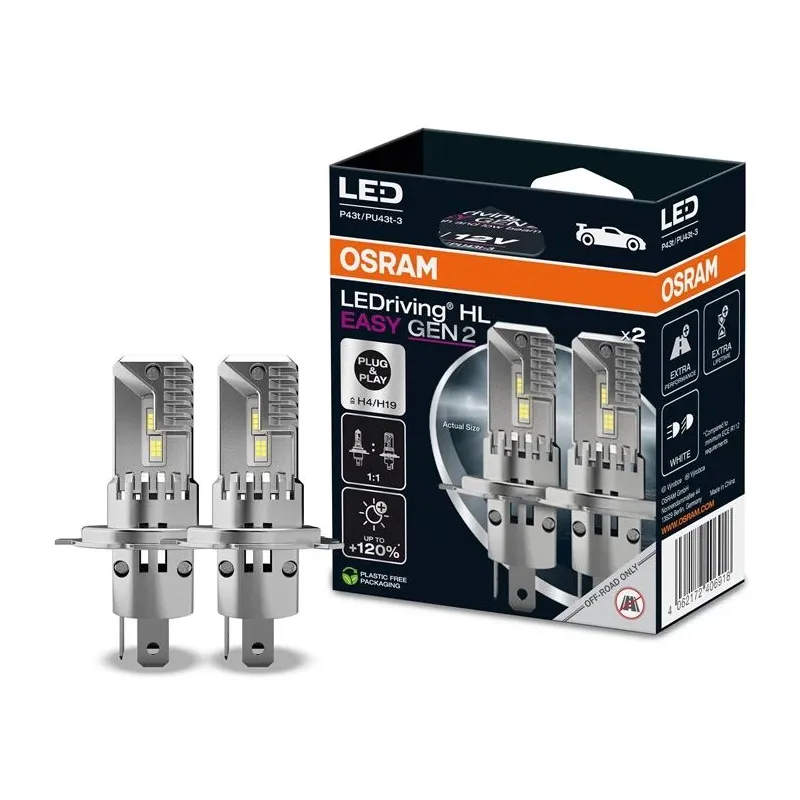 Auto spuldze Osram 64193DWESY2-2HB. LED. balta. 12 V