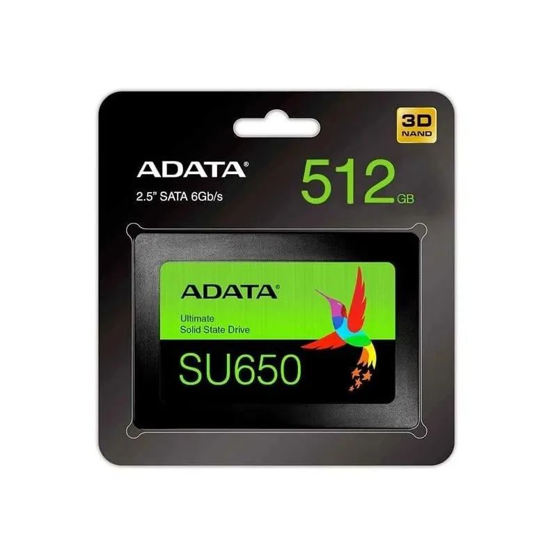 Cietais disks ,SSD, Adata Ultimate SU650. 2.5. 512 GB