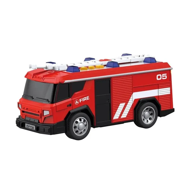 Rotaļu ugunsdzēsēju mašīna Rescue Series 42-WY1134. sarkana