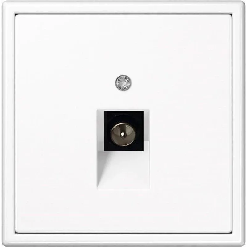 Antenas ligzda LIREGUS MODERN, matēta balta krāsa