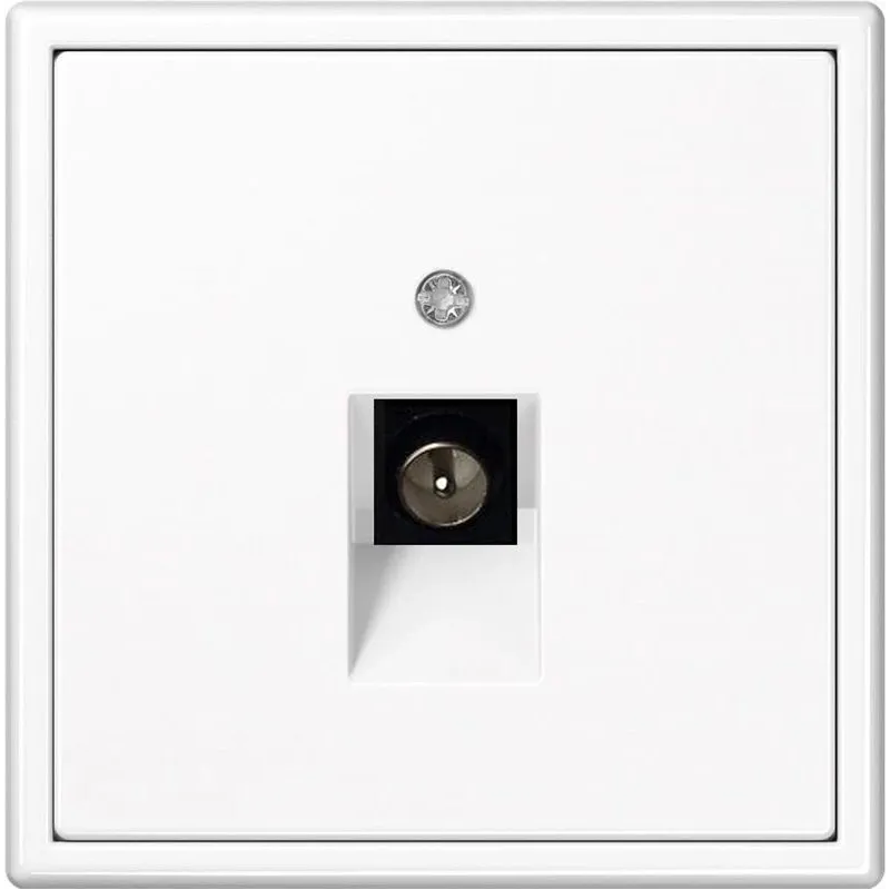 Antenas ligzda LIREGUS MODERN, matēta balta krāsa