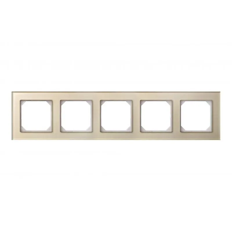 Piecvietīgs rāmis LIREGUS EPSILON, šampanietis, stikls