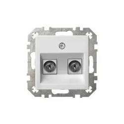 Antenas ligzda LIREGUS EPSILON, balta krāsa