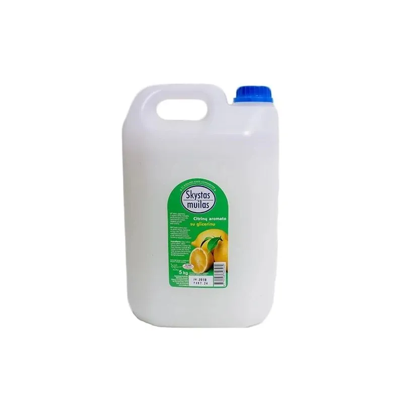 Šķidrais ziepes ar glicerīnu. 5 l. citronu aromāts