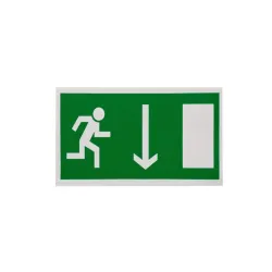 Sticker exit right down 100x180mm