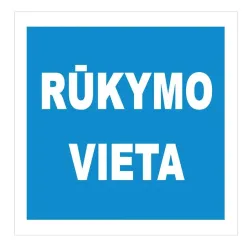 Sticker place for smoking 135x135mm