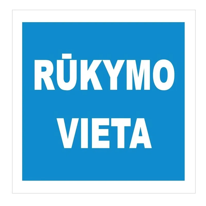 Informācijas zīme. 135x135 mm