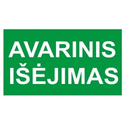 Sticker emergency exit 130x230mm