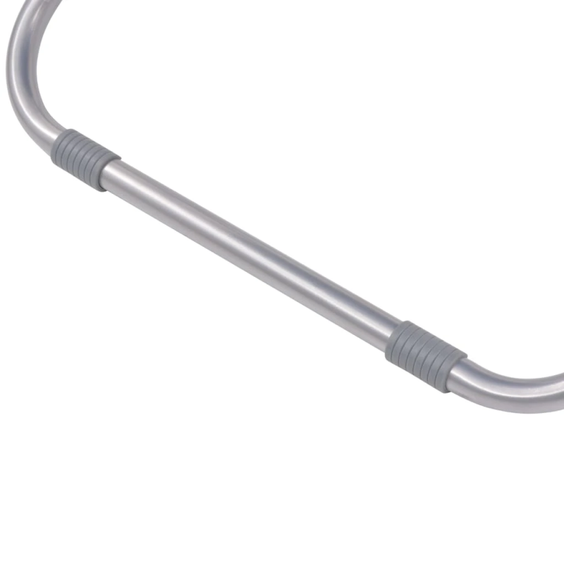 vidaXL atgāžami pludmales krēsli, 2 gab., tērauds, pelēki