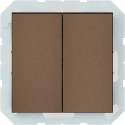 Slēdzis VILMA QR1000, 2 taustiņi, mocha krāsa