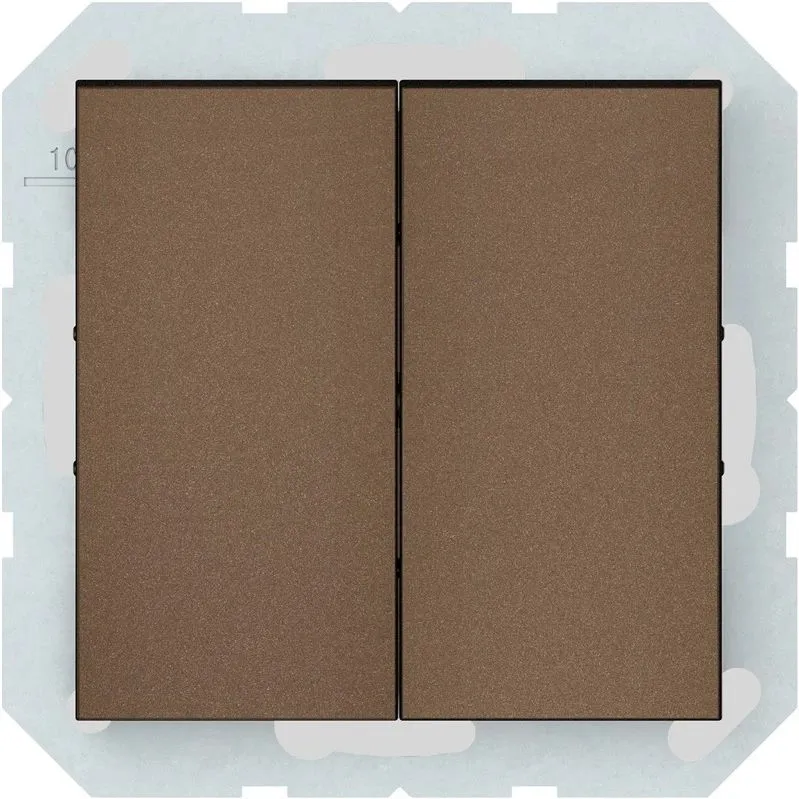 Slēdzis VILMA QR1000, 2 taustiņi, mocha krāsa