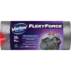 Atkritumu maisi Vortex Flexy Force. 35 l. 15 gab.