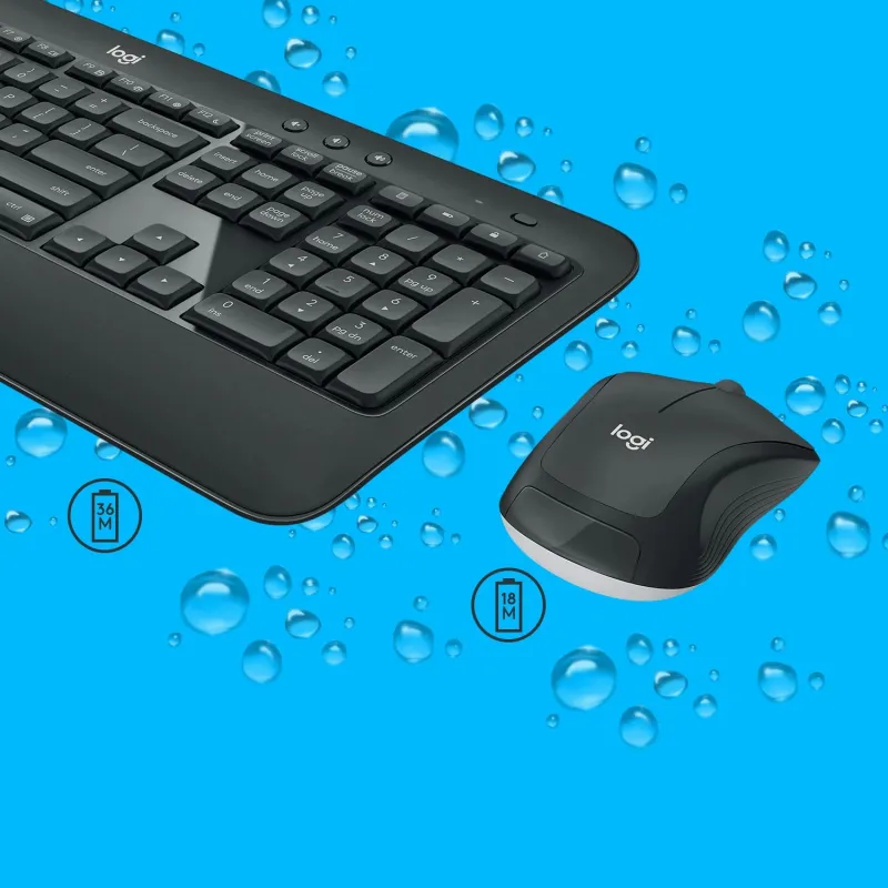 Logitech MK540 Advanced Wireless Keyboard + Mouse Combo B...