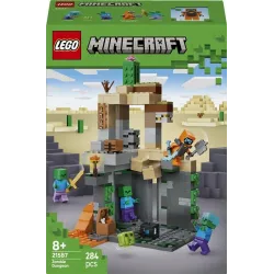 Konstruktors LEGO Minecraft Zombiju pazemes cietums, būv. rotaļl. 21587, 284 gab.