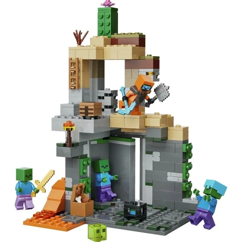 Konstruktors LEGO Minecraft Zombiju pazemes cietums, būv. rotaļl. 21587, 284 gab.