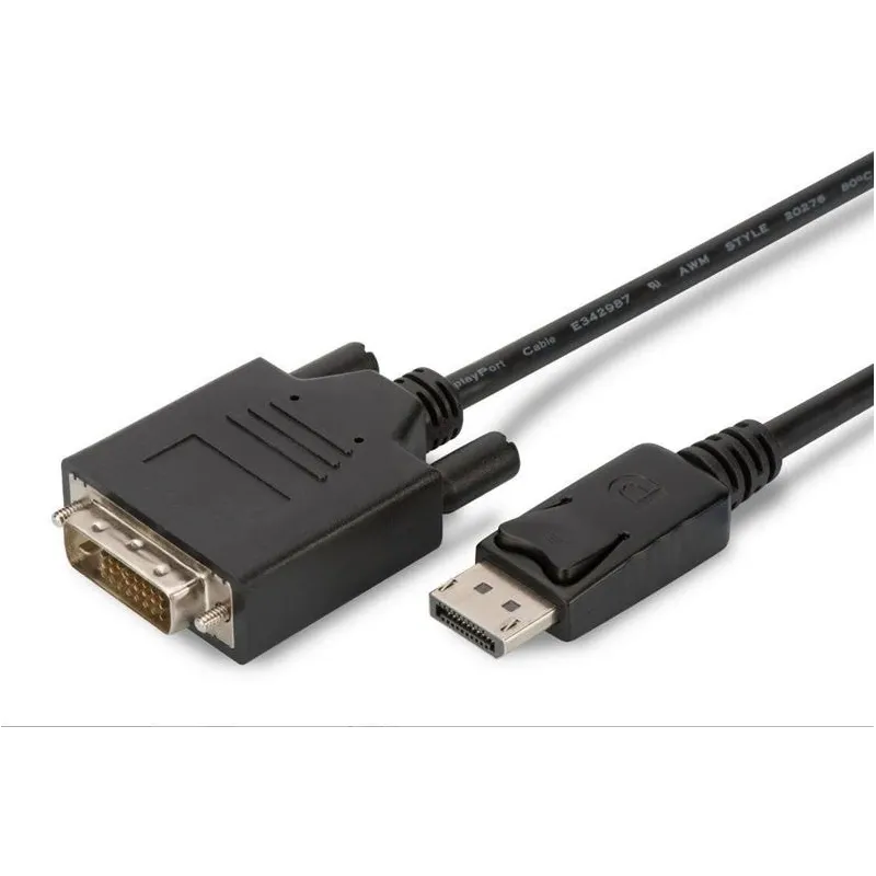 Kabelis MICRO_CONNEC Display port M. DVI M. 2m. melns