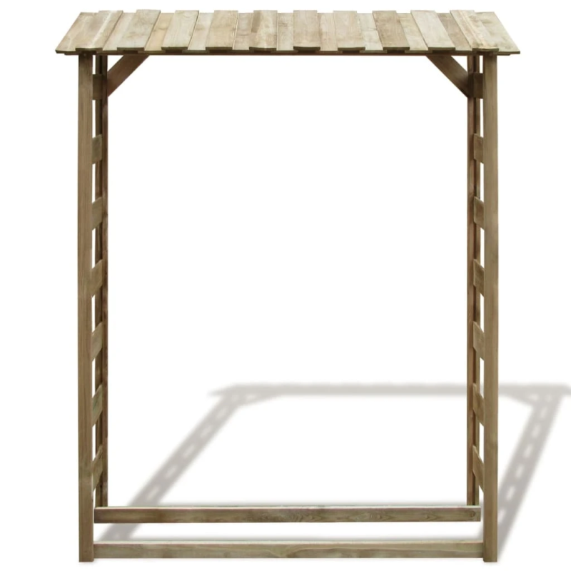 vidaXL malkas nojume, 150x44x176 cm, impregnēts priedes koks