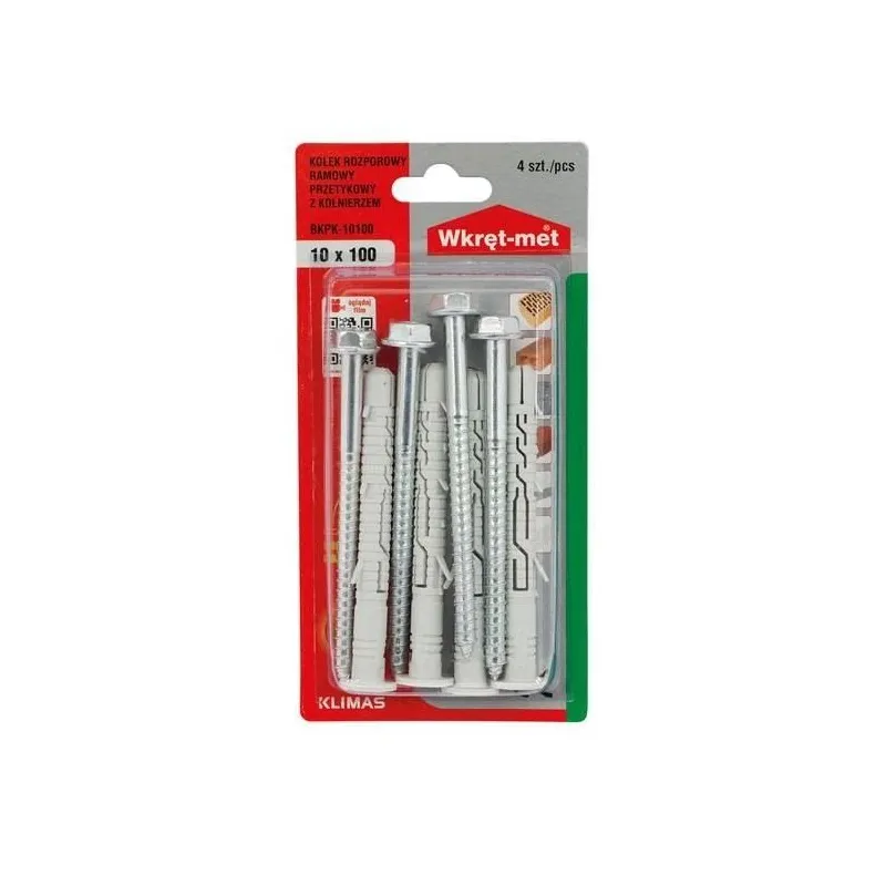 Kaļamie ieliktņi KPR-FAST K universāls 10 mm x 100 mm 4 gab.