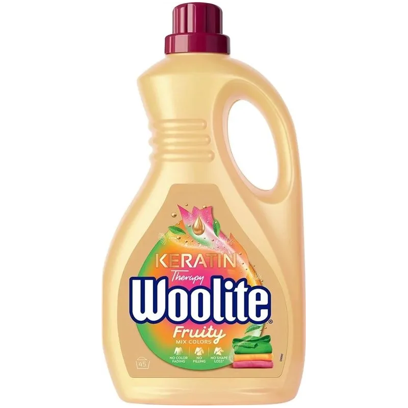 Šķidrs mazgāšanas līdzeklis Woolite Keratin Fruity. 2.7 l