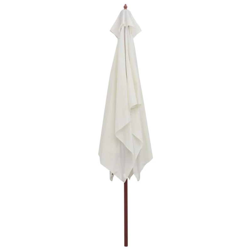 vidaXL saulessargs, 200x300 cm, koka kāts, krēmbalts