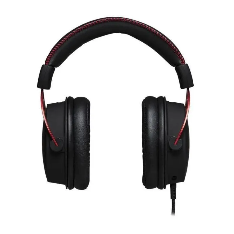 Spēļu austiņas Kingston Alpha Pro, melnas-sarkanas