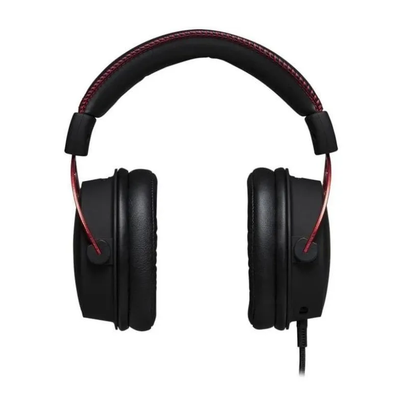 Spēļu austiņas Kingston Alpha Pro, melnas-sarkanas