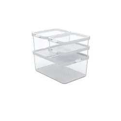 Konteiners pārtikai. ledusskapim. 1.2 - 4.65 l. 4 gab.