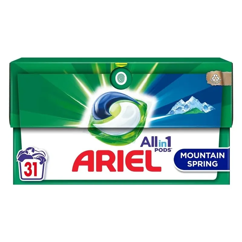Kapsulas mazgāšanai Ariel MOUNTAIN SPRING. 31 gab.