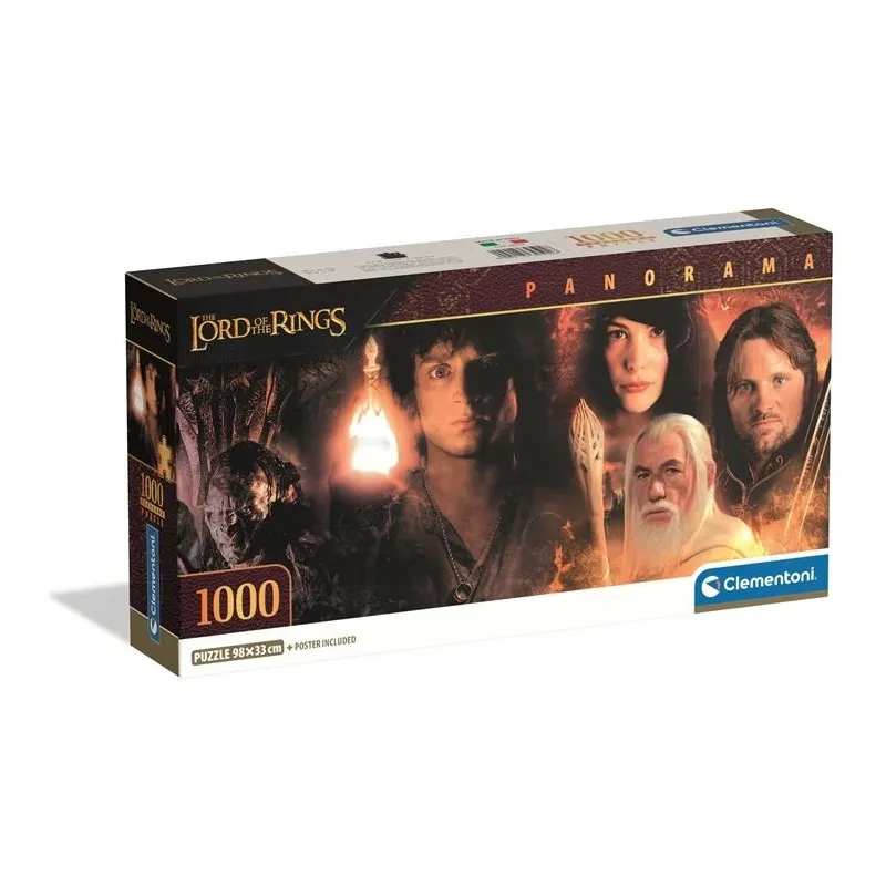 Puzle Clementoni Panorama Lord of Rings 39502. 1000 gab.