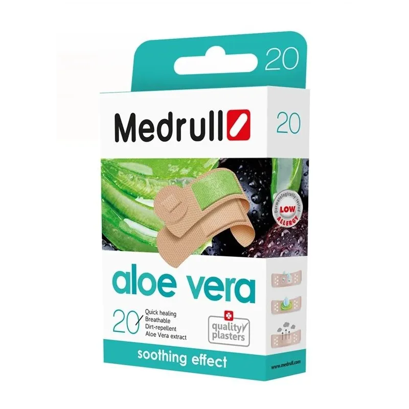 Пластыри aloe vera medrull 20шт