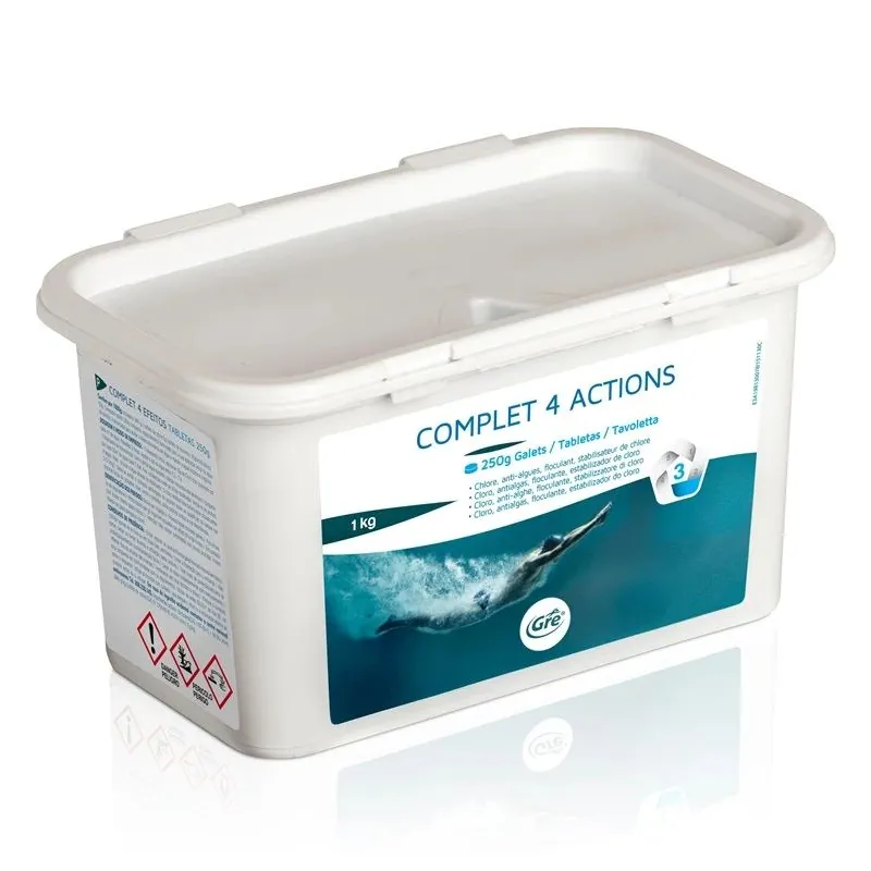 Baseina apkop piederum Pool Expert COMPLET 4 ACTIONS 1kg