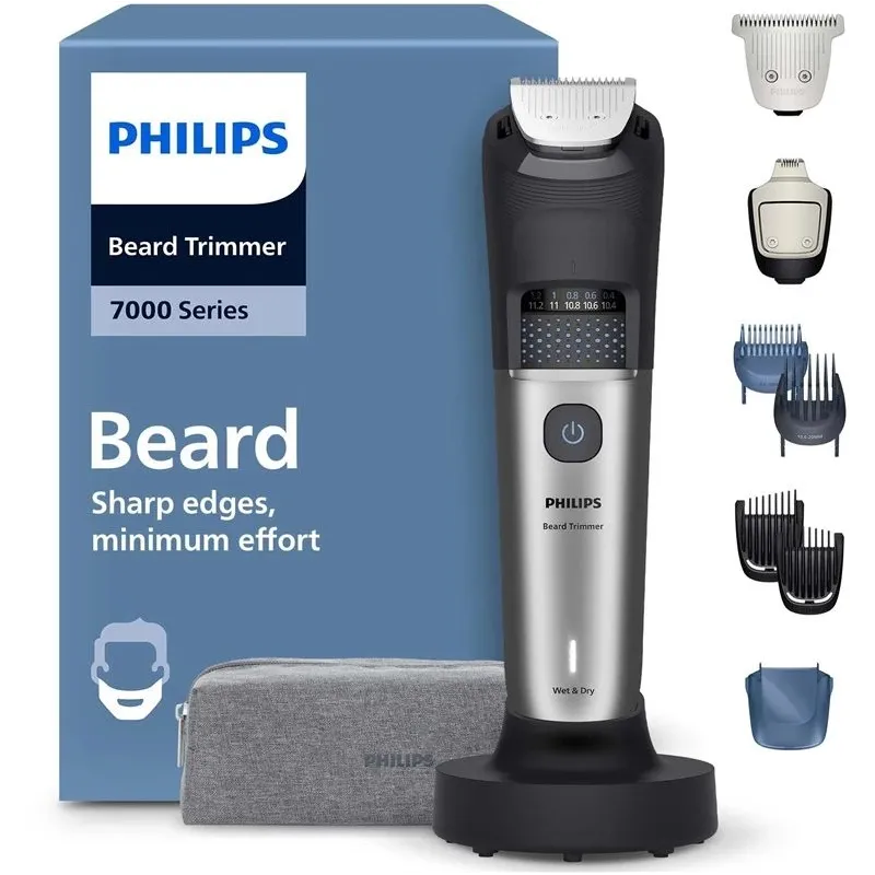 Bārdas trimmeris Philips 7000 BT7670-15. li-ion. sudraba