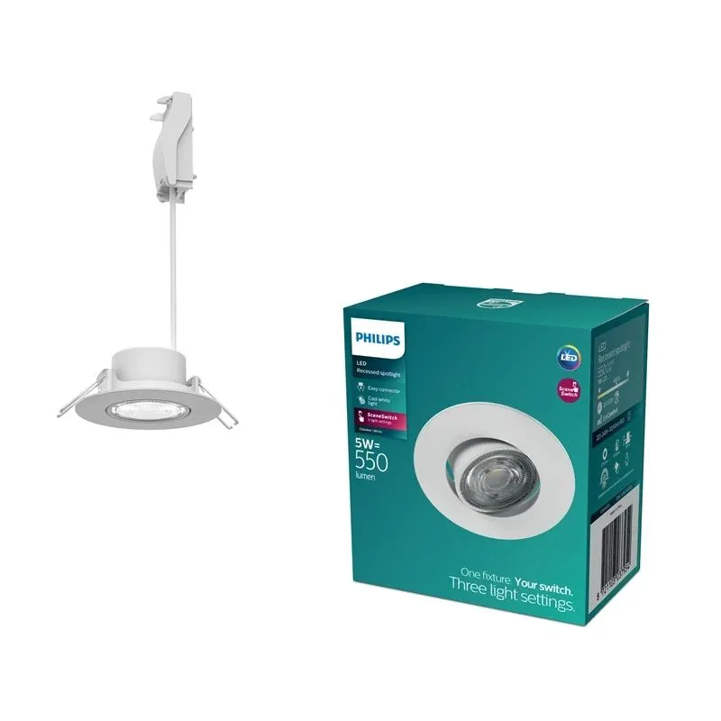Iebūvējams prožektors Cilantro LED 5W 4K 550lm D9 Dim balts